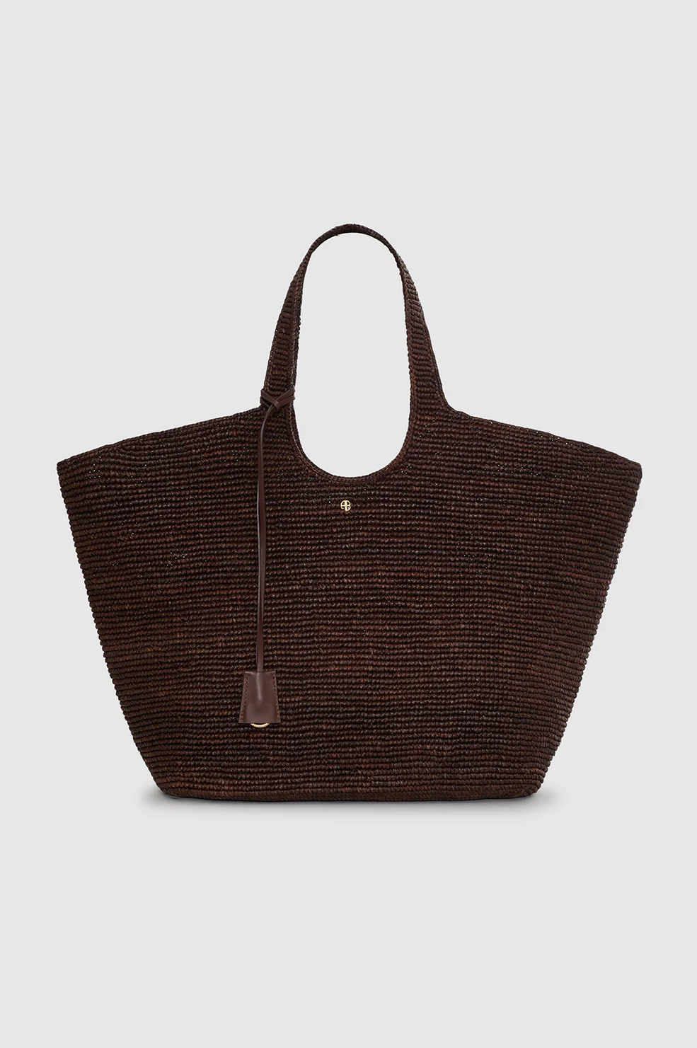 ANINE BING, Lili Tote Raffia - Dark Brown
