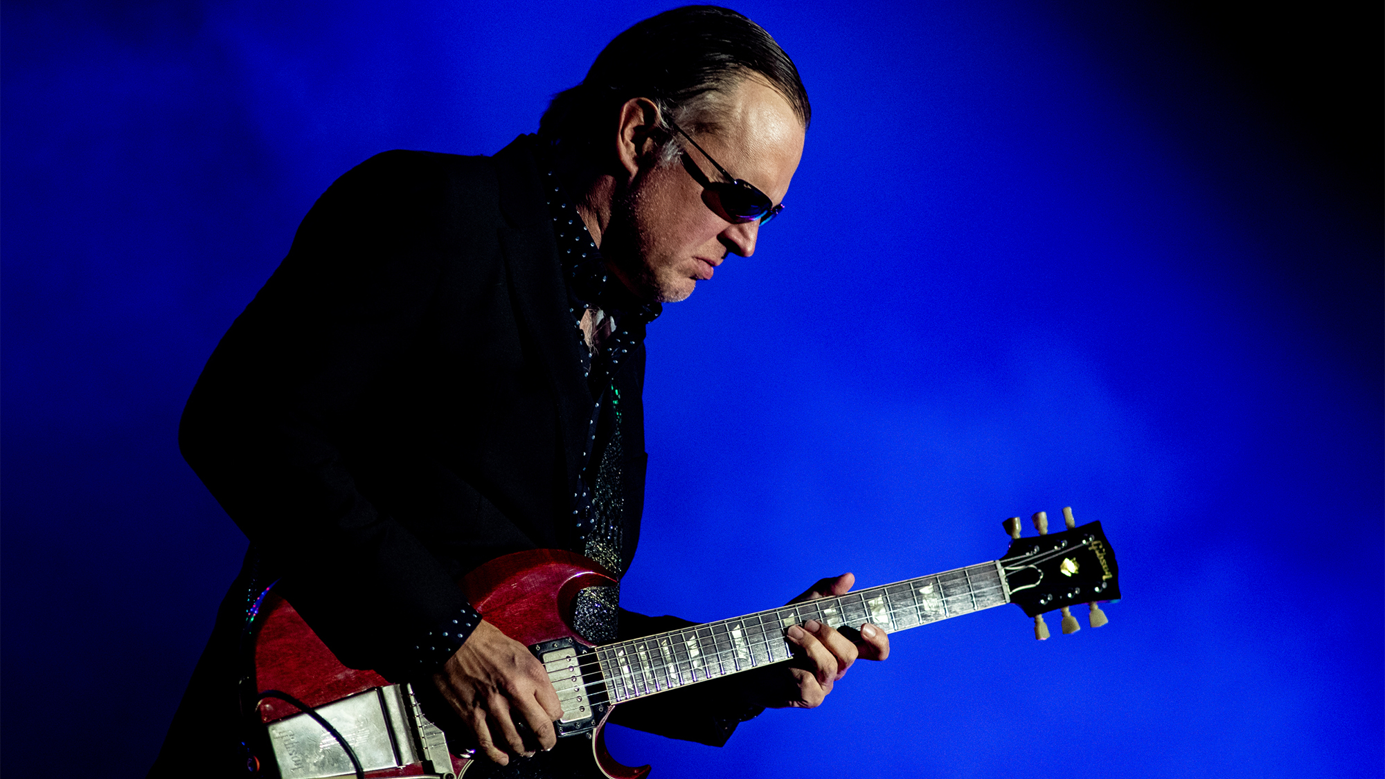 Joe Bonamassa performs on stage at Afas Live on April 12, 2024, Amsterdam, Netherlands. 