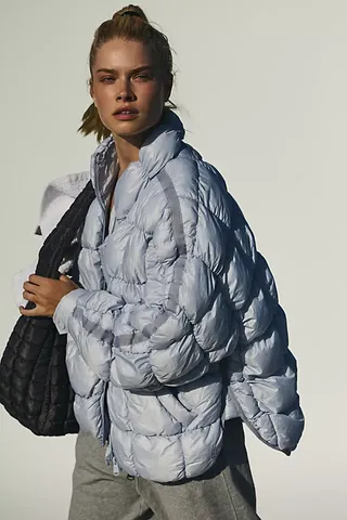 Scrunchy Glossy Pippa Packable Puffer Jacket