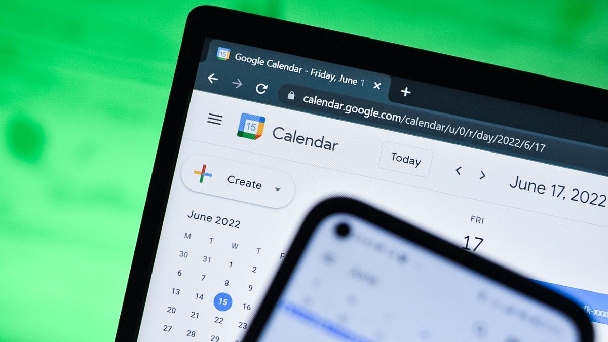 Google Calendar on desktop