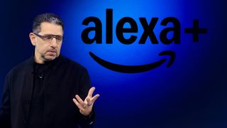 Amazon Alexa+ logo with Panos Panay