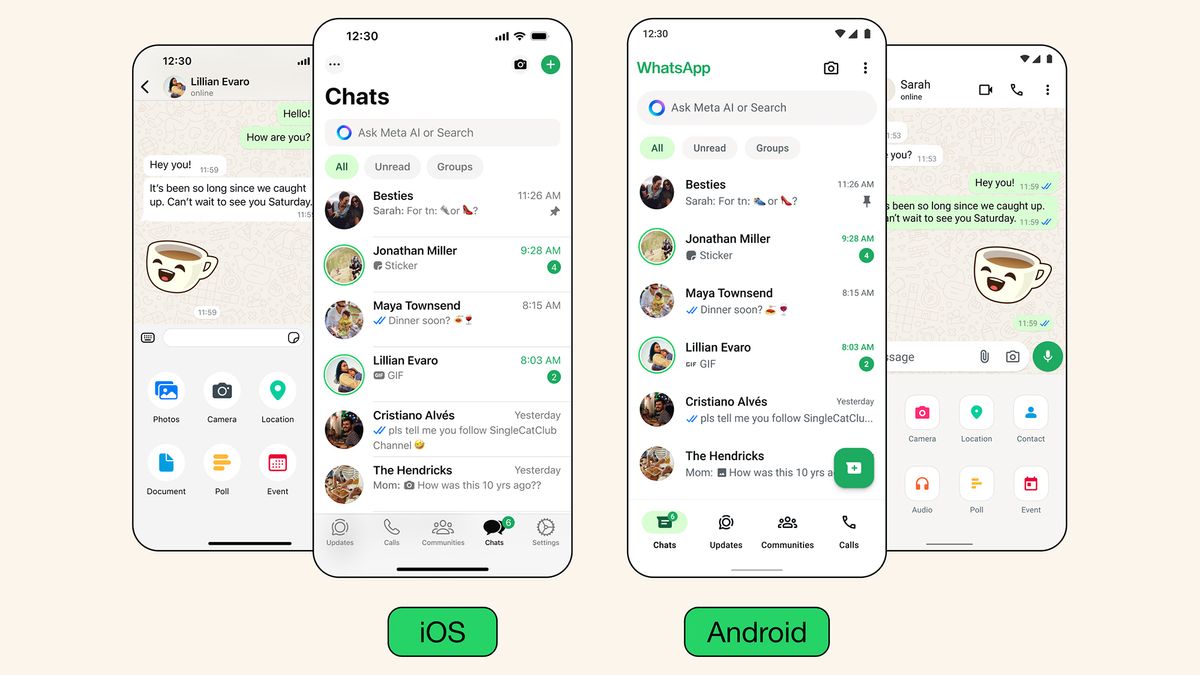 What’s happened to WhatsApp? A big redesign is rolling out now – here’s what’s new