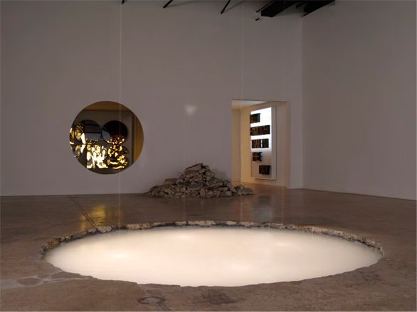 Artist Doug Aitken has excavated a giant hole in the middle of New York&#039;s 303 Gallery