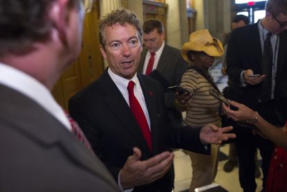 Rand Paul takes a stand.