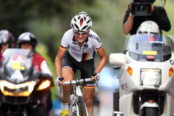 The hills hurt - Claudia Hausler (Germany) shows her effort