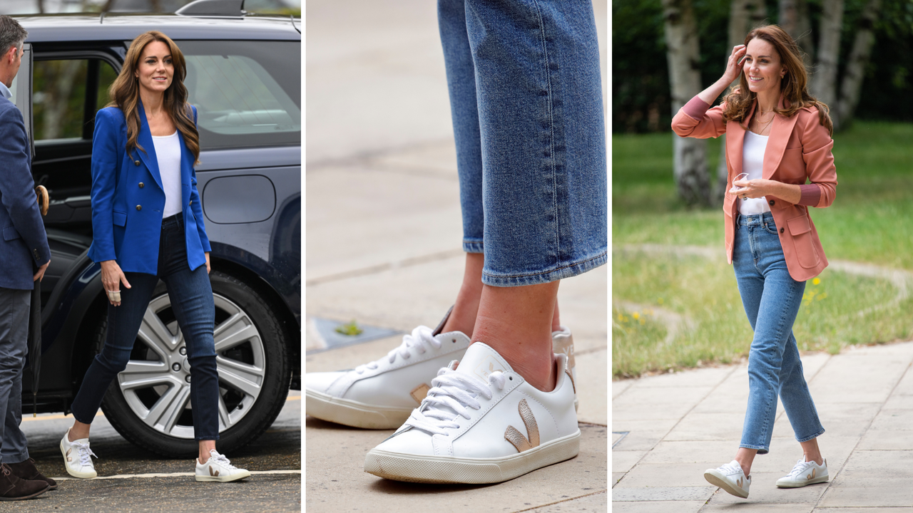 Kate Middleton wears Veja trainers