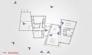 View of the ground level floor plans for Float House