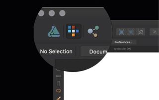 Affinity Designer tool selection
