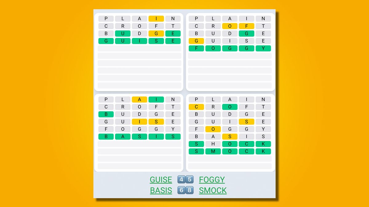 Quordle today hints and answers for Friday, June 16 (game 508