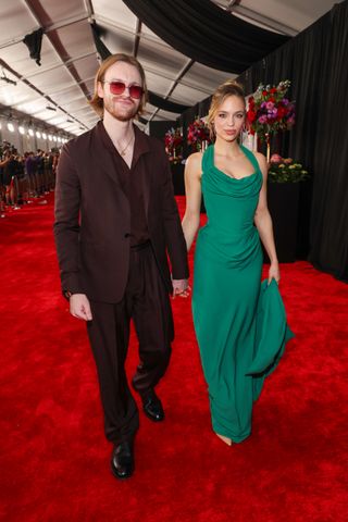 FINNEAS and Claudia Sulewski attend the 67th Annual GRAMMY Awards at Crypto.com Arena on February 02, 2025 in Los Angeles, California.