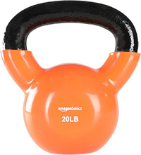 20lb Amazon Basics Vinyl Coated Cast Iron Kettlebell | $40.64, &nbsp;$27.78 at Amazon