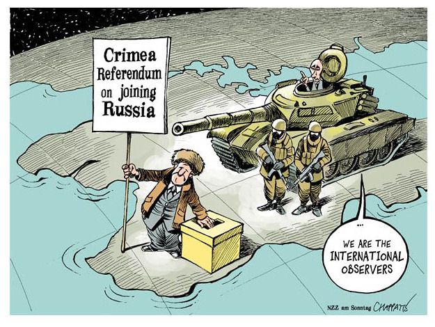 Political cartoon Crimea Russia