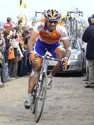Juan Antonio Flecha (Rabobank) rides in Paris-Roubaix