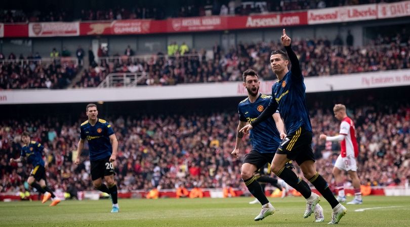 Cristiano Ronaldo 100th Premier League goal Manchester United vs Arsenal