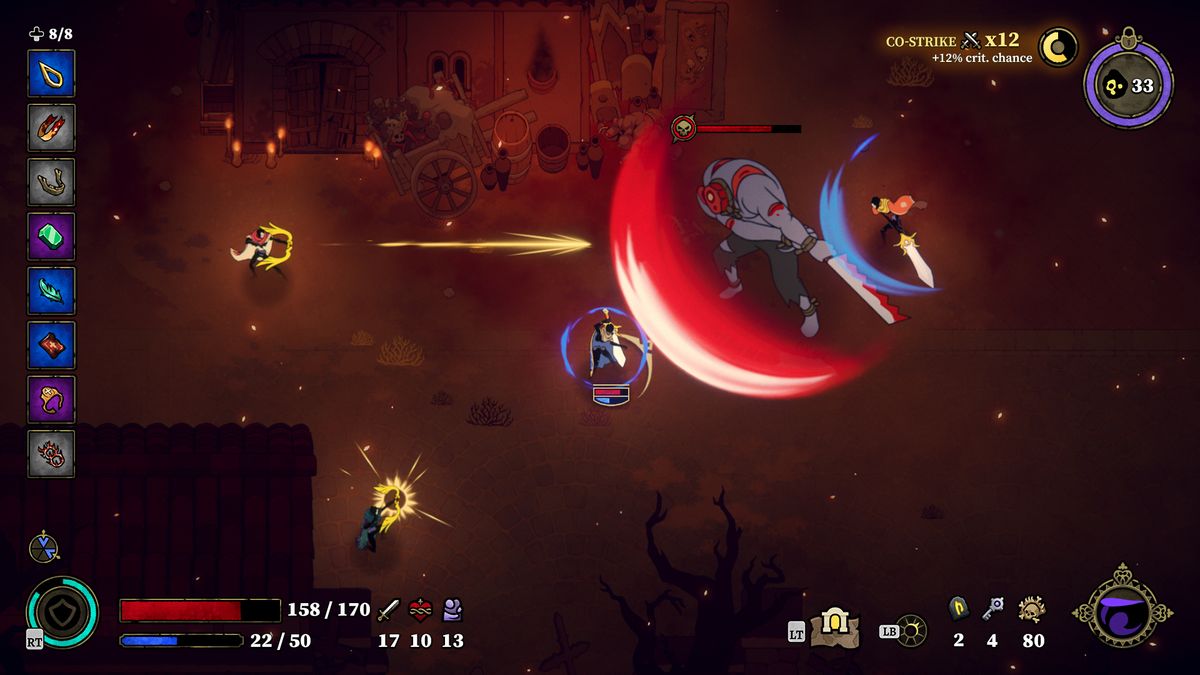33 Immortals promotional gameplay screenshots.