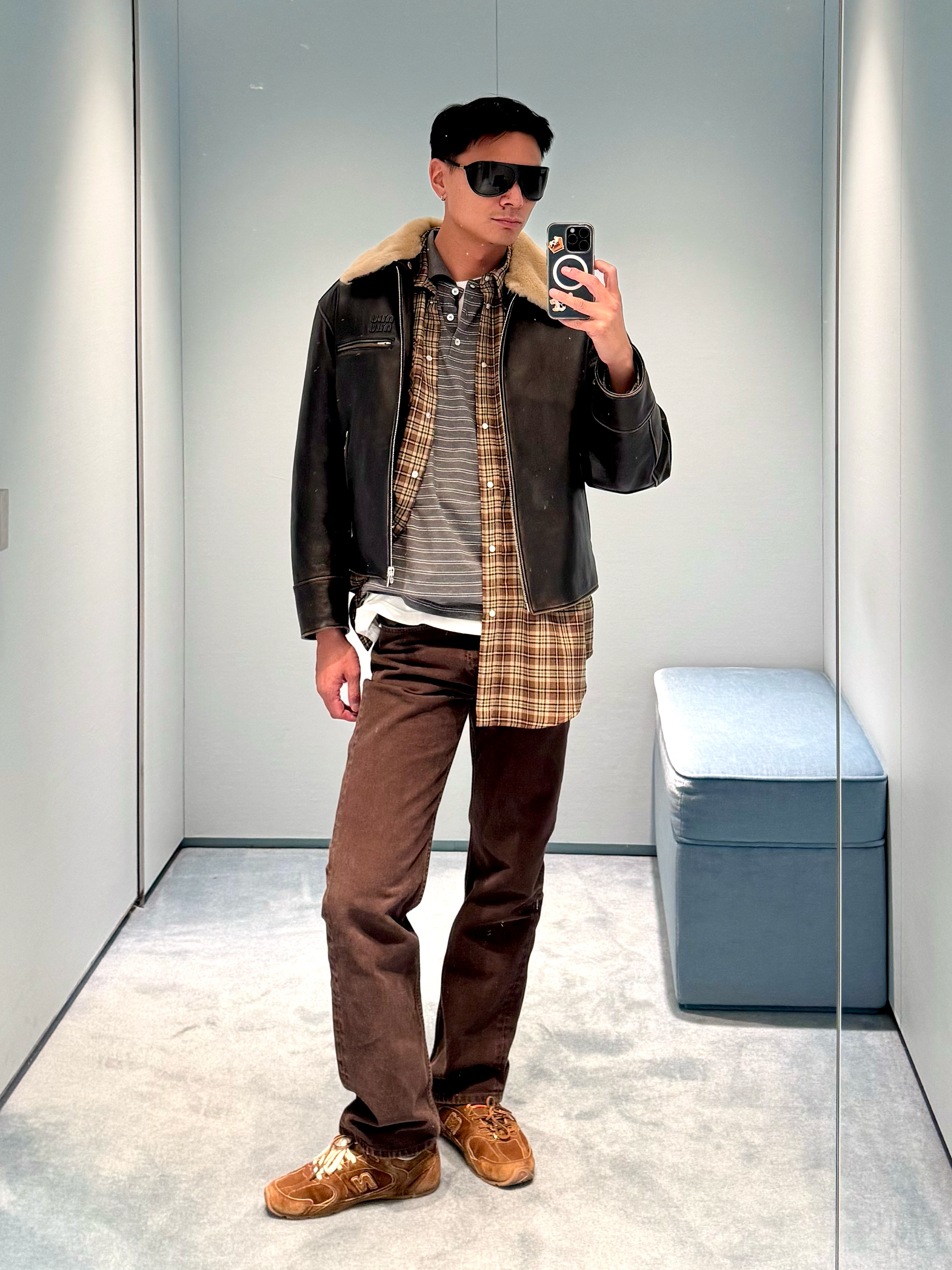 Joseph Tang wearing the best Miu Miu clothes for men.