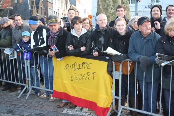 Philippe Gilbert's fans were out in force.