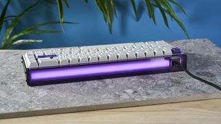 A MelGeek MADE68 wireless keyboard with Hall Effect magnetic switches