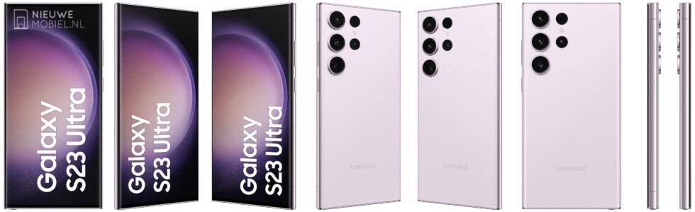 Samsung Galaxy S23 Ultra renders