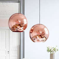 Copper round pendant light | 10% off with code BLACK10