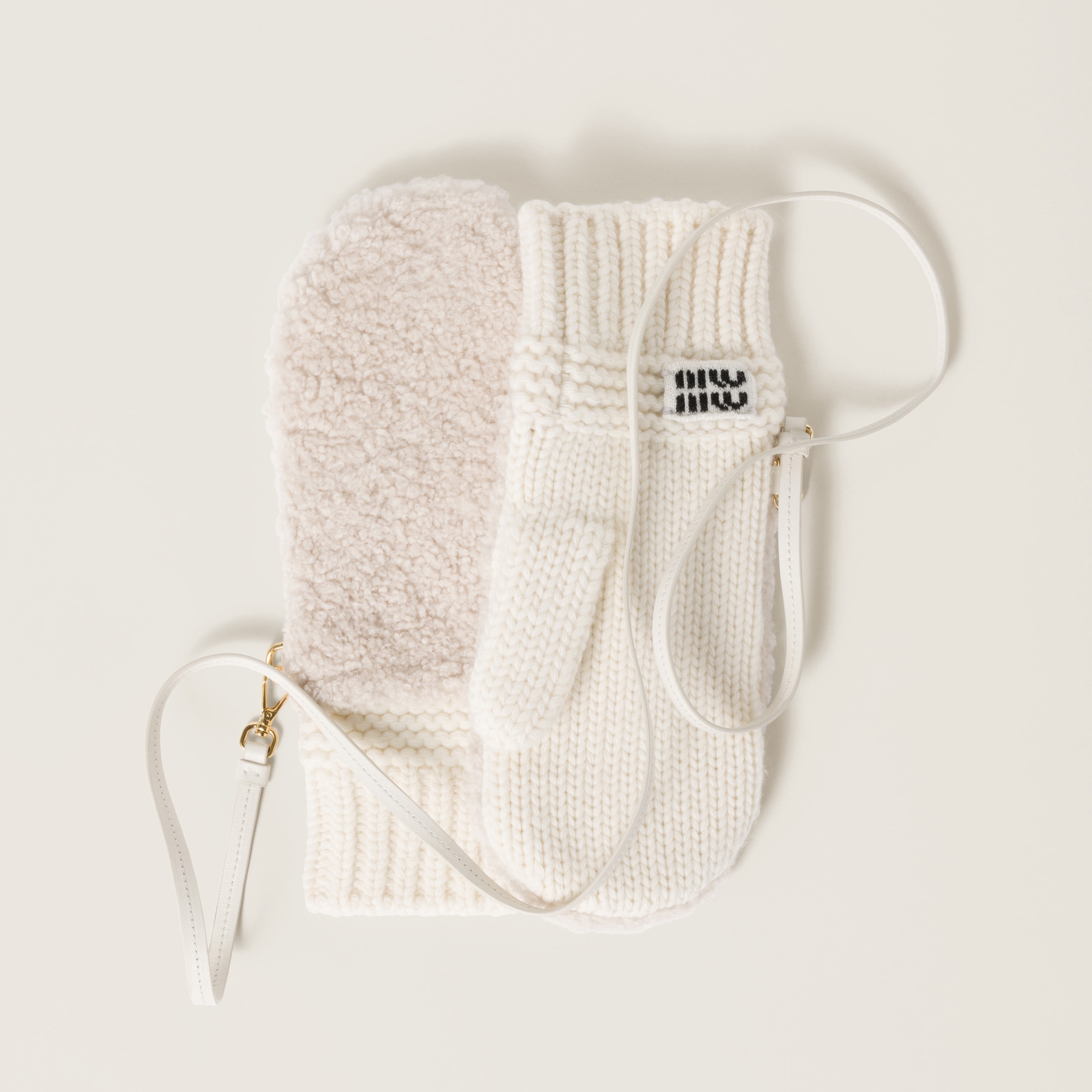 Wool, Cashmere and Shearling Mittens