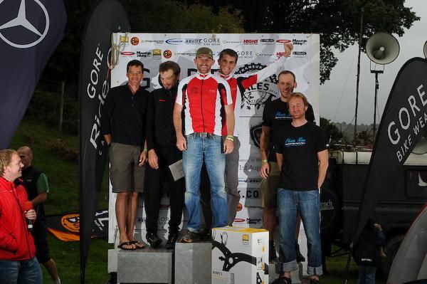 Men's duo podium at the 2010 TransWales