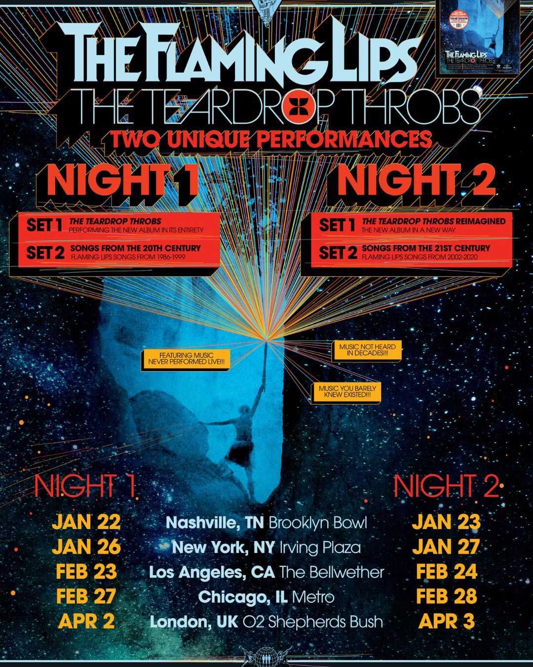 The Flaming Lips tour poster