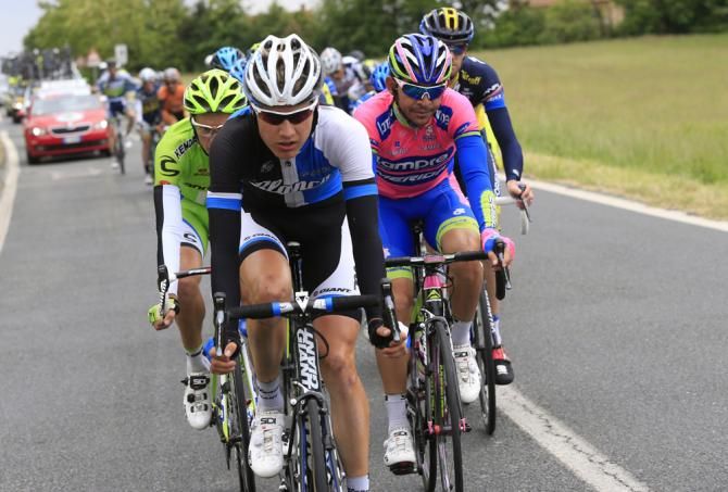 Wilco Kelderman (Blanco) leads the break