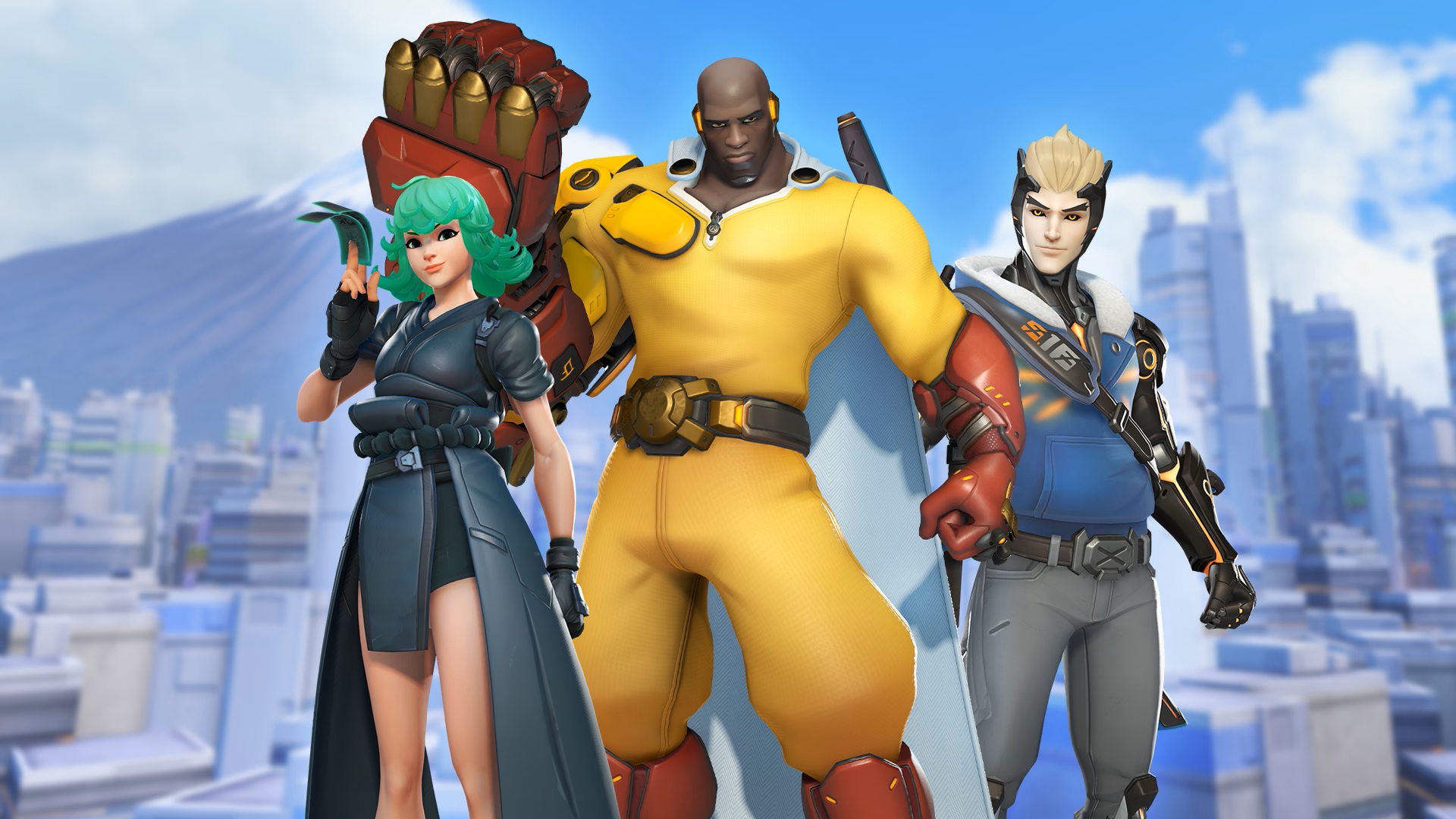 Overwatch 2: One-Punch Man Skins von Doomfist, Kiriko und Genji