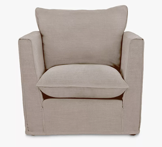 John Lewis x Sophie Conran Cocobella Armchair, Light Leg, Beatrice Olive, Beatrice Barley