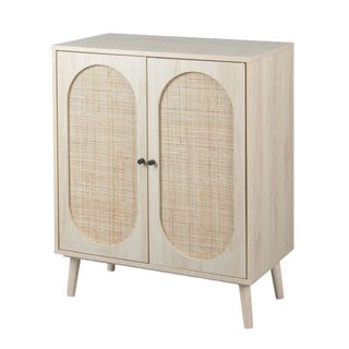 Rattan and cream buffet table from Amazon