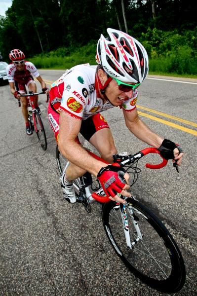 Brad Huff (Jelly Belly) fought hard today to collect his KOM points.