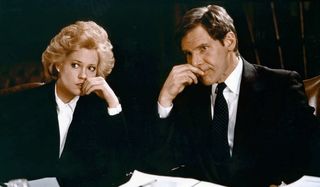 Working Girl Melanie Griffith Harrison Ford pensive business deal