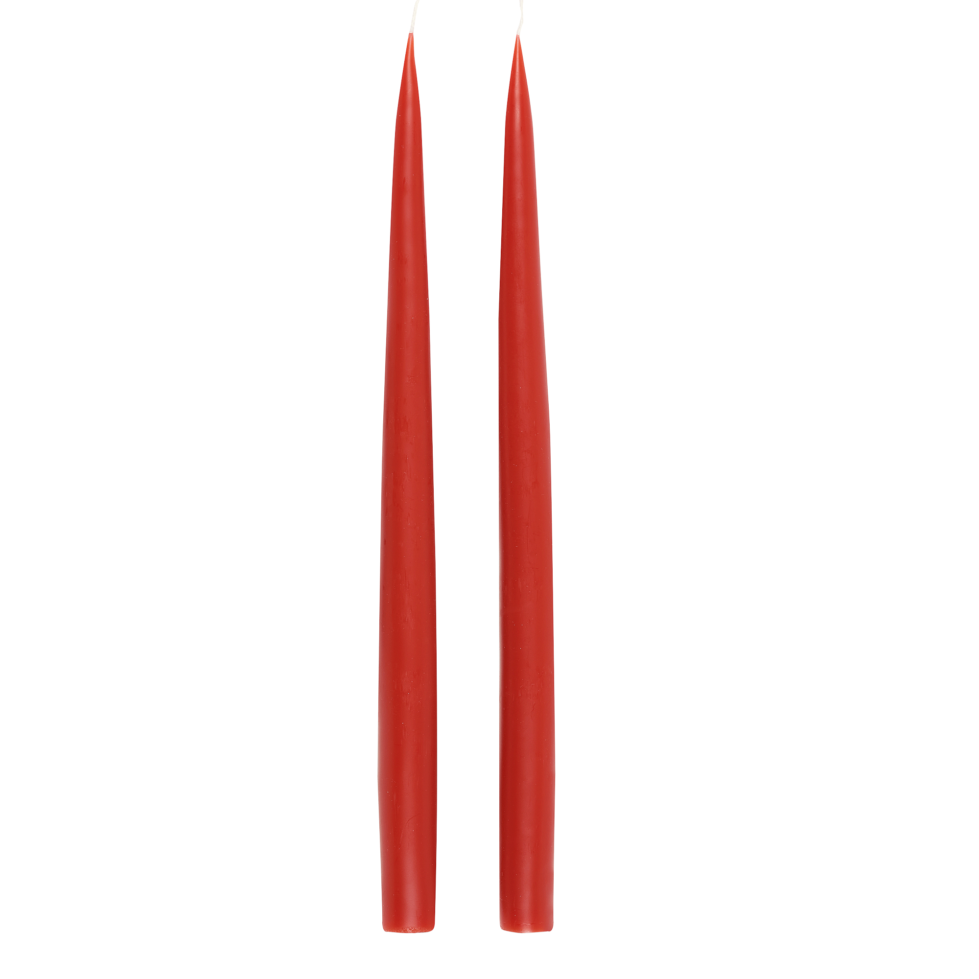 Danish Taper Candles in Burnt Orange at Rebecca Udall