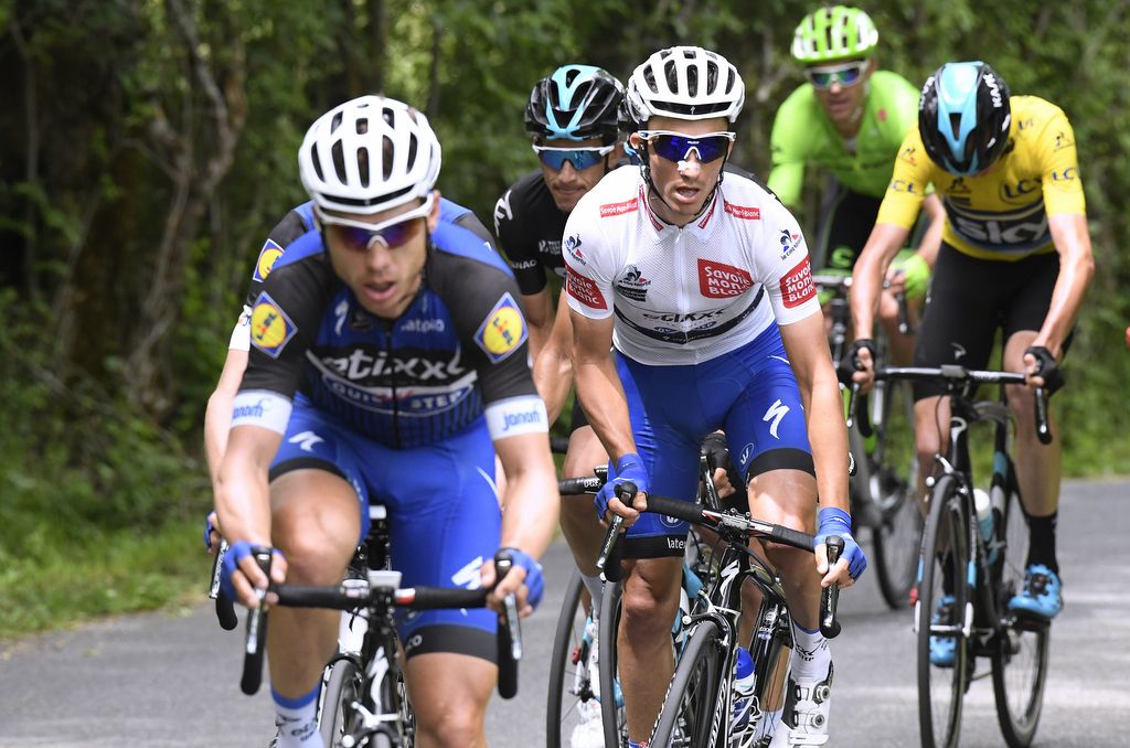 Tony Martin looking after Julian Alaphilippe
