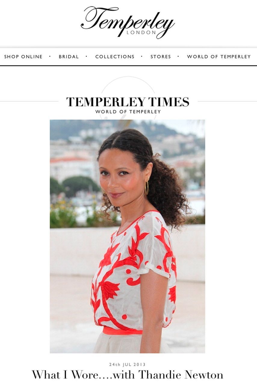 Thandie Newton wearing Alice Temperley