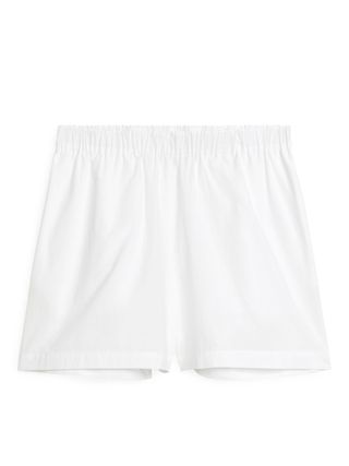 Abnehmbare Baumwollshorts - Weiß - Arket GB