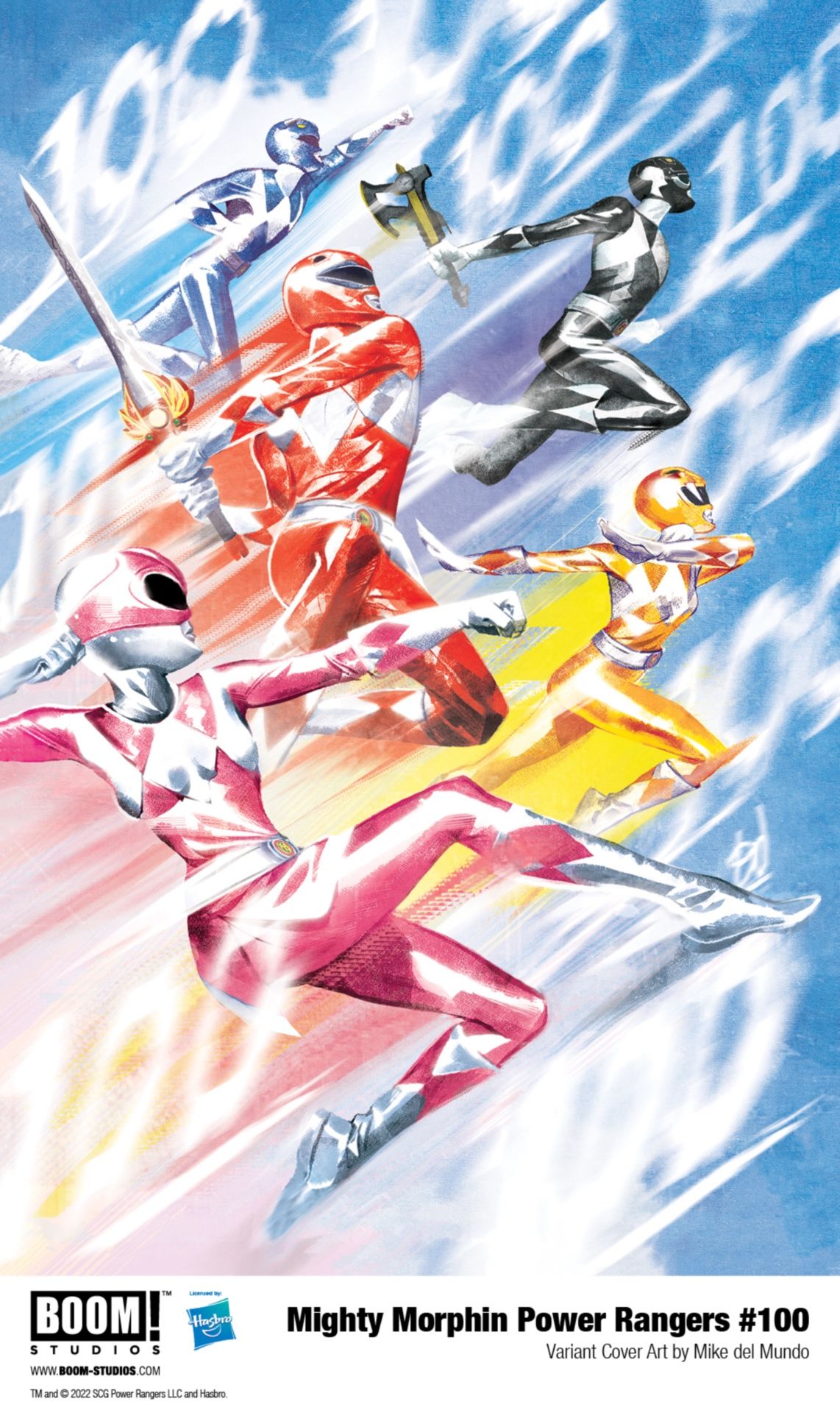 Mighty Morphin' Power Rangers #100 cover