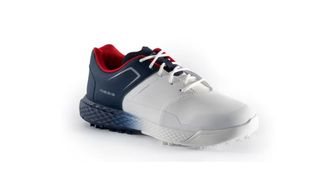 Inesis Golf Grip Waterproof Shoes and their cool two-tone colorway