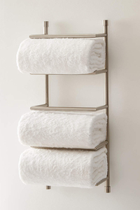 4. Brushed Steel Wall Mount Towel Rack: View at Crate &amp; Barrel