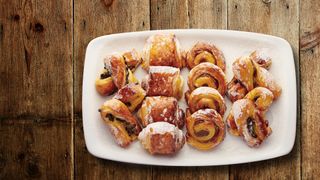 Plate of breakfast pastries