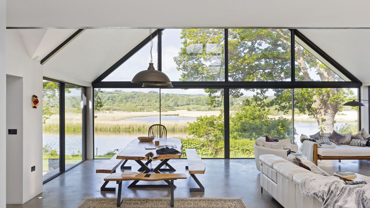 glazed gable looking over lake