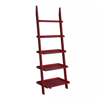 red ladder bookshelf