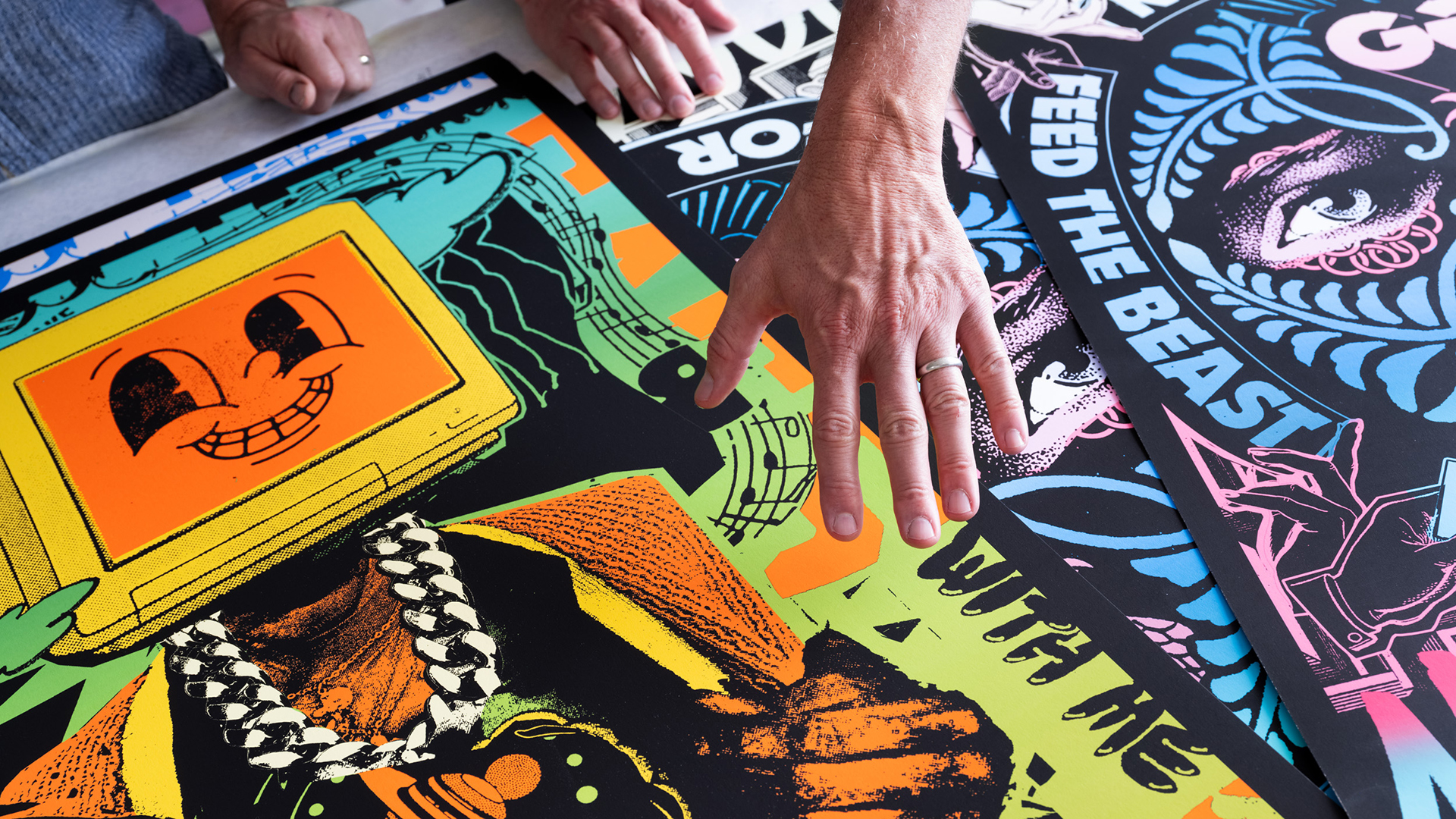 A selection of images from Herman Miller's recent collaboration with two modern artists.