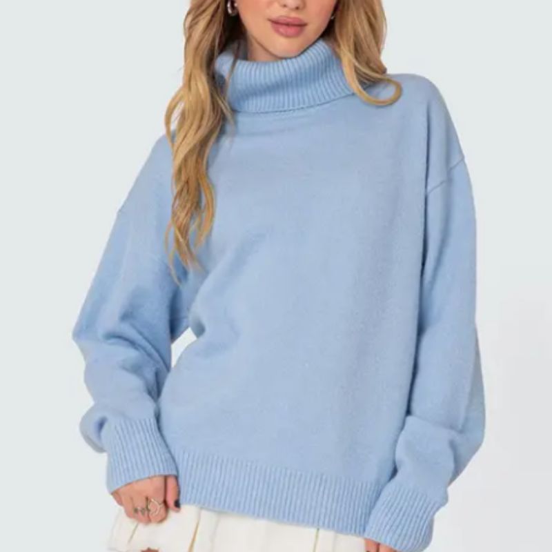 blue sweater