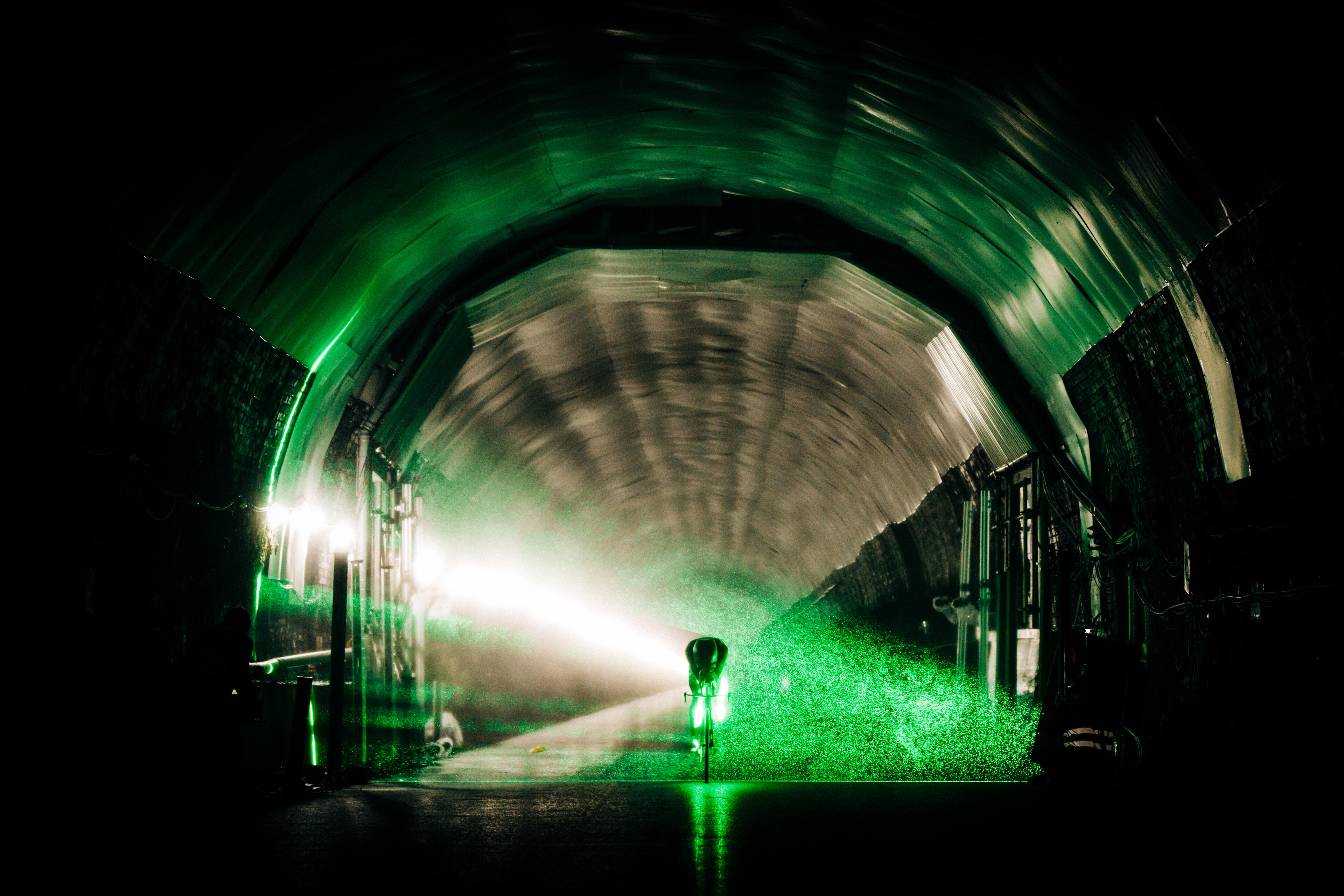 Dan Bigham during PIV testing at the Catesby Tunel