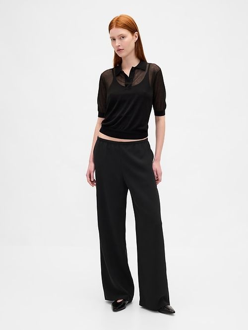 Easy Wide-Leg Pants