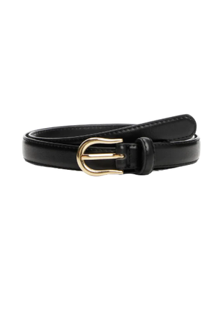 MANGO, Buckle Skinny Belt 