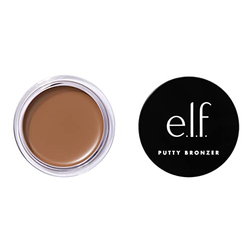 E.l.f. Putty Bronzer, Creamy &amp;amp; Highly Pigmented Formula, Creates a Long-Lasting Bronzed Glow, Infused With Argan Oil &amp;amp; Vitamin E, Honey Drip, 0.35 Oz (10g)
