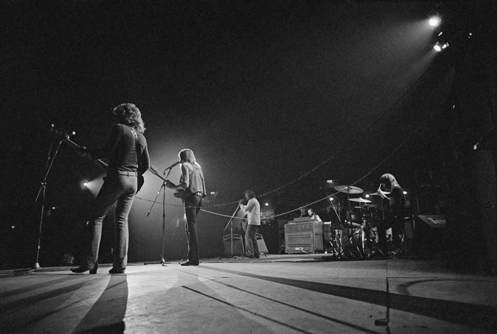 The Moody Blues perform at the Empire Pool, Wembley, London, UK, 22nd April 1972